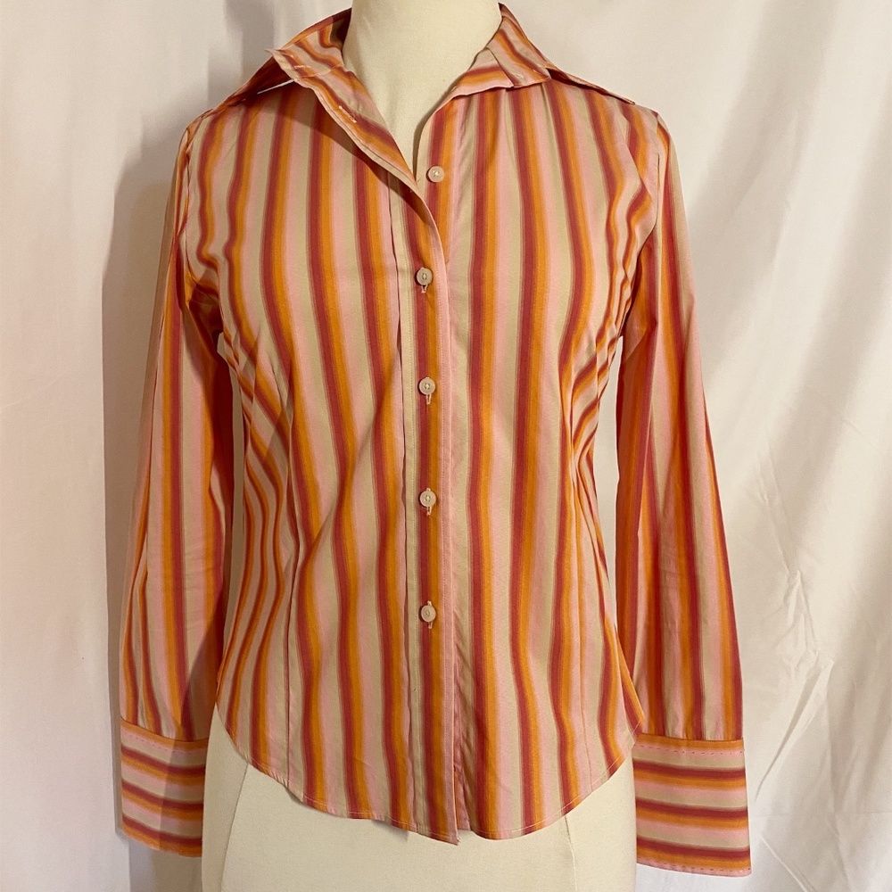 Sunset Stripe Button Up